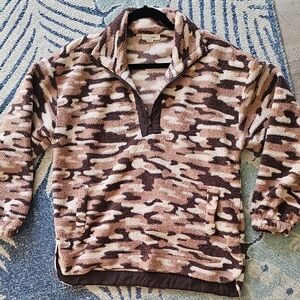 Men's Camouflage Fleece Pullover